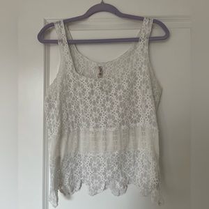 Free People - lace tank top